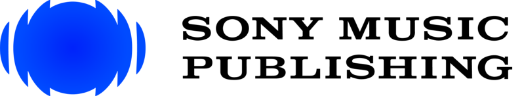 Sony Music Publishing logo with blue circular design and black text
